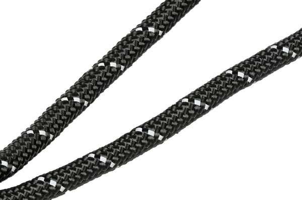 Hundesnor rund 8 mm × 120 cm sort refleks