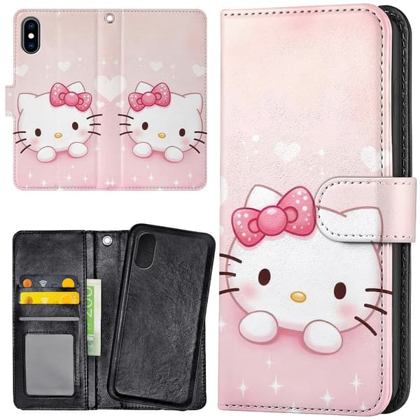 iPhone X/XS - Lommebok Deksel Kitty