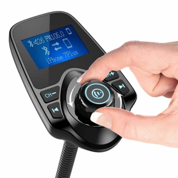Bluetooth FM-sender & MP3 med USB & Svarfunktion - Til Bil