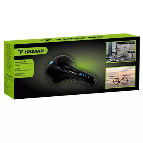 Sykkelsete med USB LED-lys – Sete for sykkel