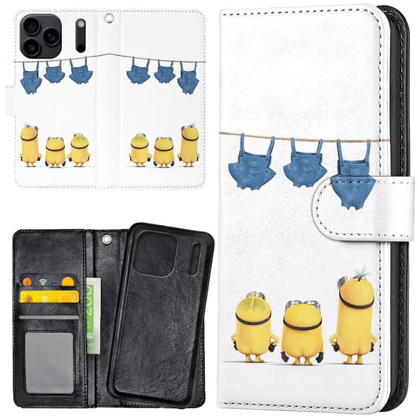 iPhone 17 / 18 Pro Max - Lommebok Deksel Minions