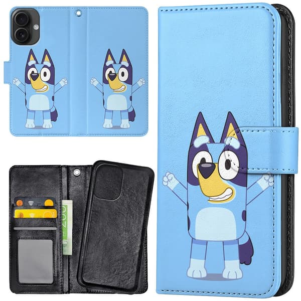 iPhone 16 Plus - Lommebok Deksel Bluey