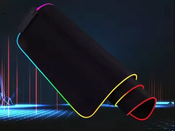 Gaming Musemåtte med LED-lys - 90x40cm - RGB
