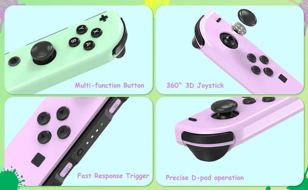 Trådløs kontroller kompatibel med Nintendo Switch