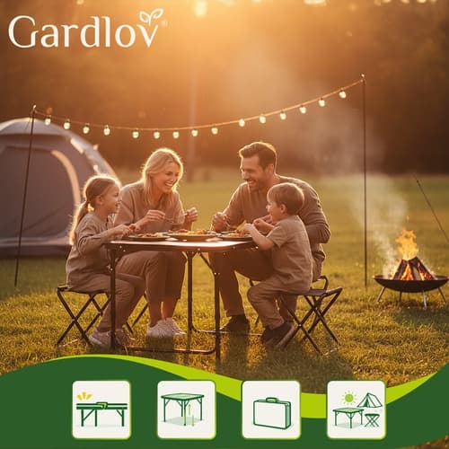 Sammenleggbart Bord med Stoler - Campingbord