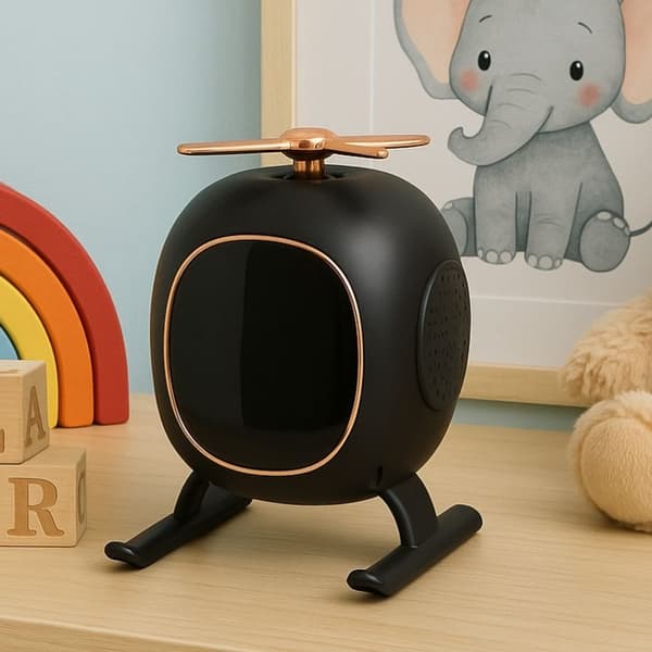 Bluetooth Høyttaler / Speaker med Aromaterapi & LED-Nattlys – Vekkerklokke