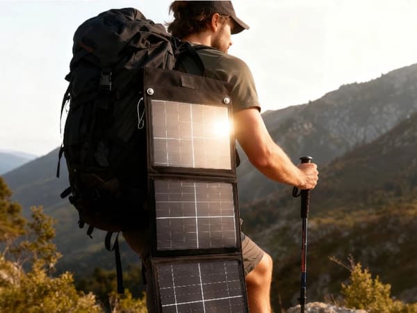 Solpanel portabel 20W hopfällbar USB