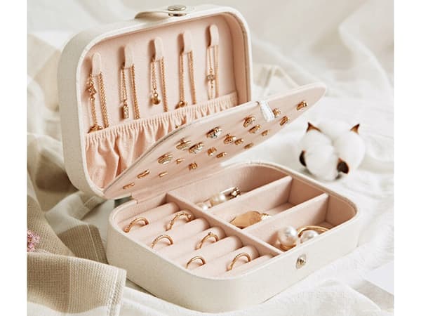 Casket organizer smyckeskrin elegant rymlig ask