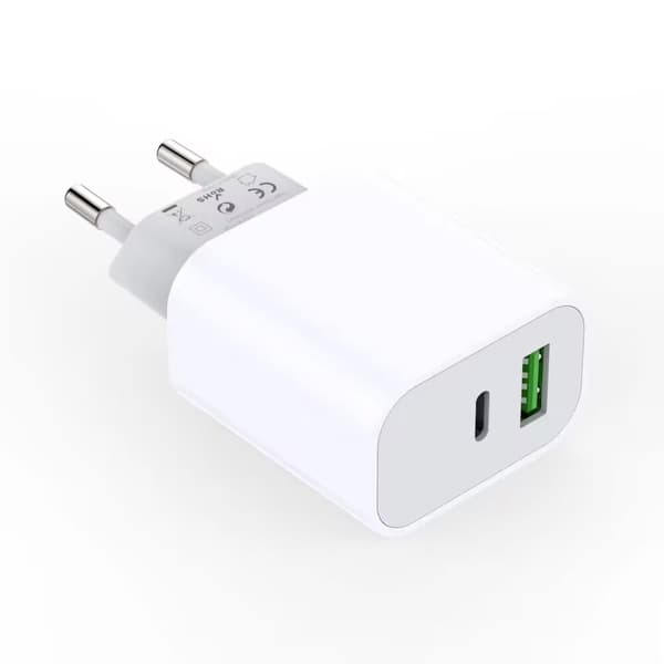 Lader USB-A og USB-C 20W