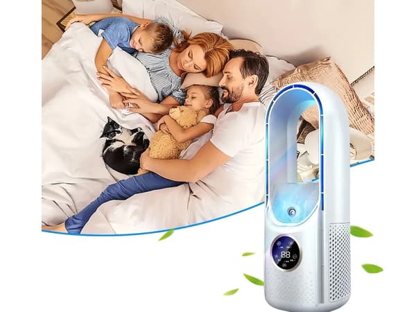 Tårnventilator - Bladløs ventilator med luftfugter