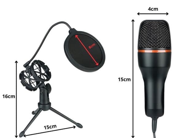 USB-mikrofon RGB - Studiomikrofon til streaming og gaming