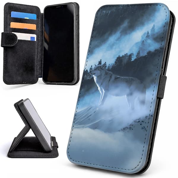 Lompakkokotelo / Kuoret iPhone 17 Pro Max - Arctic Wolf