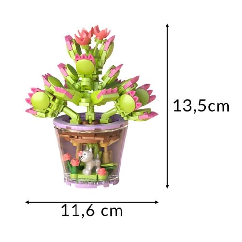 Byggeklodser 172 dele - Blomster og tilbehør