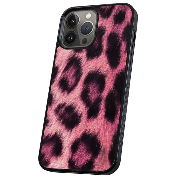 iPhone 16 Pro - Cover/Mobilcover Pink Leopard