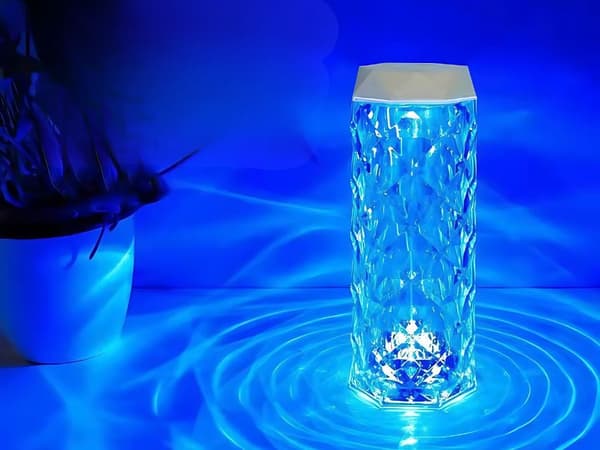 Luftfuktare USB - Aromdiffusor RGB kristallglas