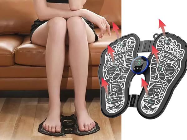 Fodmassage måtte EMS - Elektrisk cirkulationsstimulator