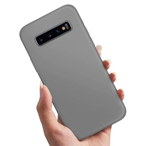 Deksel / Mobildeksel til Samsung Galaxy S10 - Grå