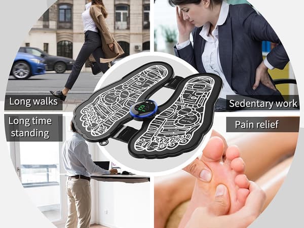 Fodmassage måtte EMS - Elektrisk cirkulationsstimulator