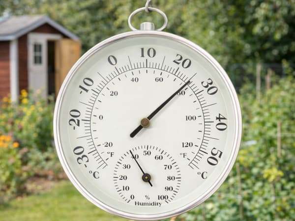 Analog termometer hygrometer vägg