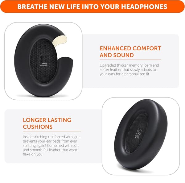 Øreputer til Bose QuietComfort Ultra 1 og 2 - Erstatningsputer - Black