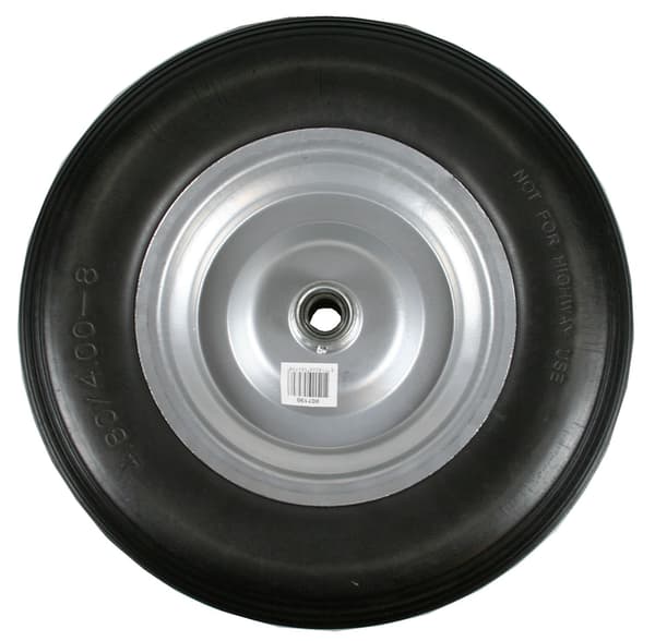 Pyörä + rengas iso 4.00-8\" PU