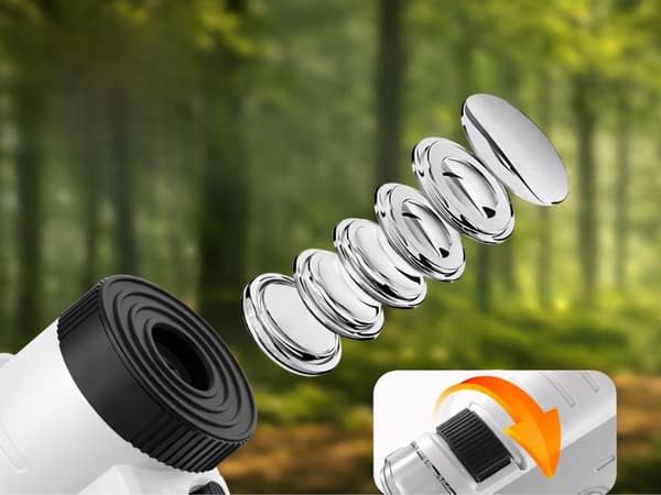 Mikroskooppi mobiili 200x LED UV