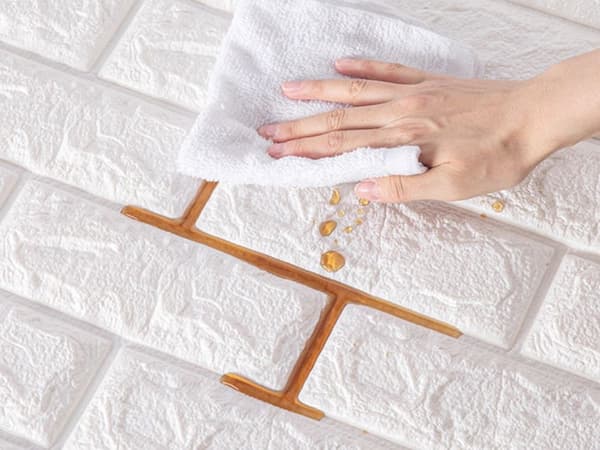 3D-väggpanel vit - Självhäftande dekor i skumplast