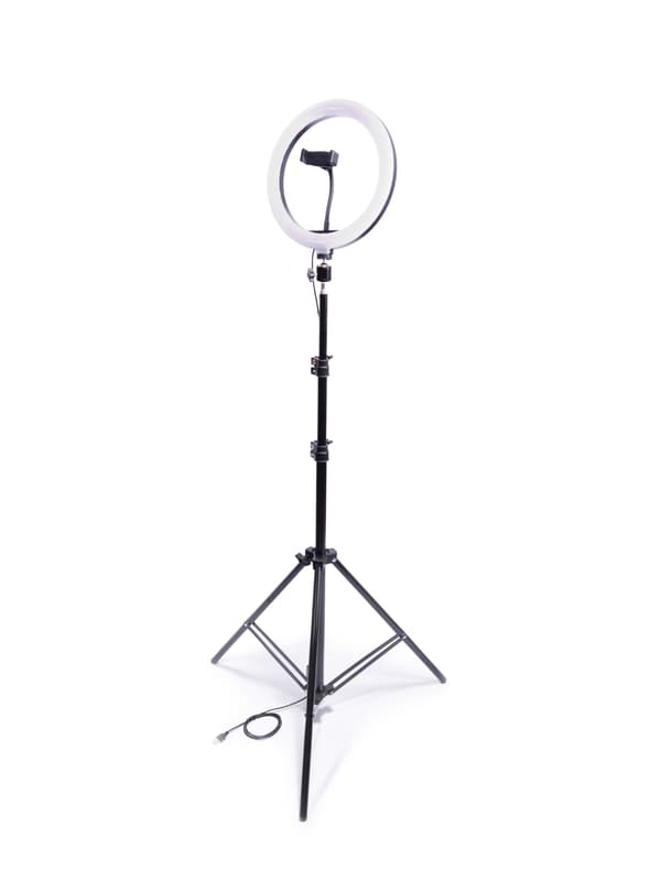 Mobilholder med Ringlight & Stativ – Selfielampe