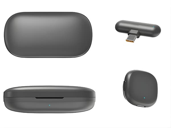 Trådløs lavalier mikrofon 2 stk til iPhone mobil eller computer USB-C