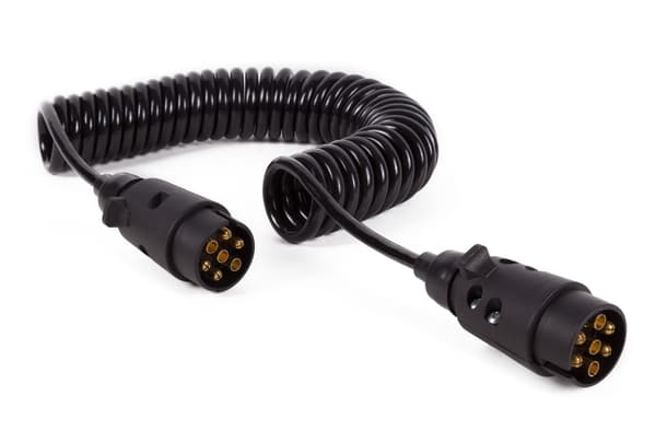 Forlængerkabel 7-polet spiral 4,5 m