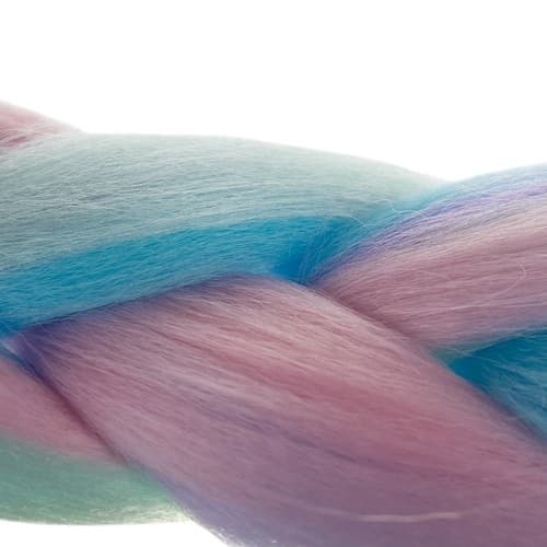 Jumbo Braid / Løshår Hårflette - 60 cm - Multifärg (ljus)