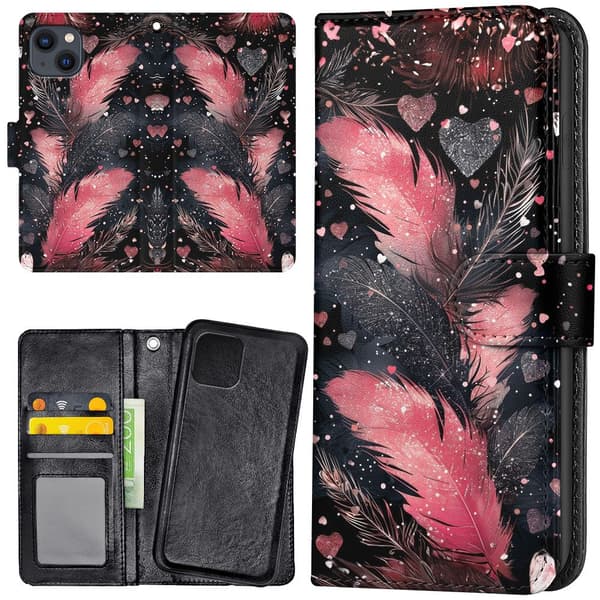 iPhone 13 - Lommebok Deksel Feathers