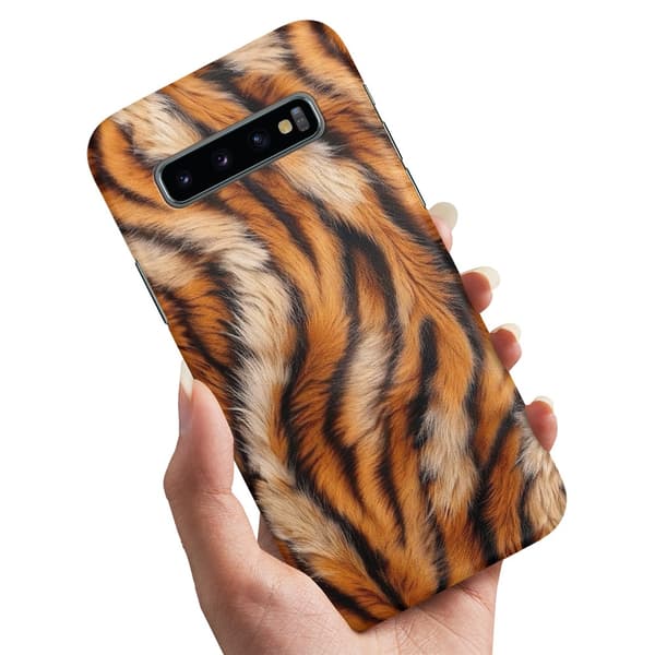 Deksel / Mobildeksel til Samsung Galaxy S10 Plus - Tiger