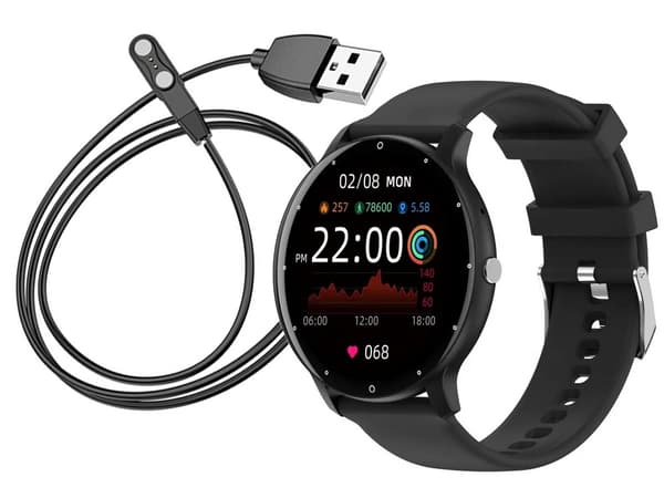 Smartwatch sport - Bluetooth-samtal och gummirem
