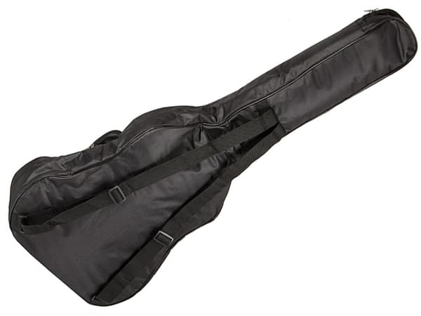 Akustisk klassisk gitarrfodral med fickor hängslen gitarrhållare