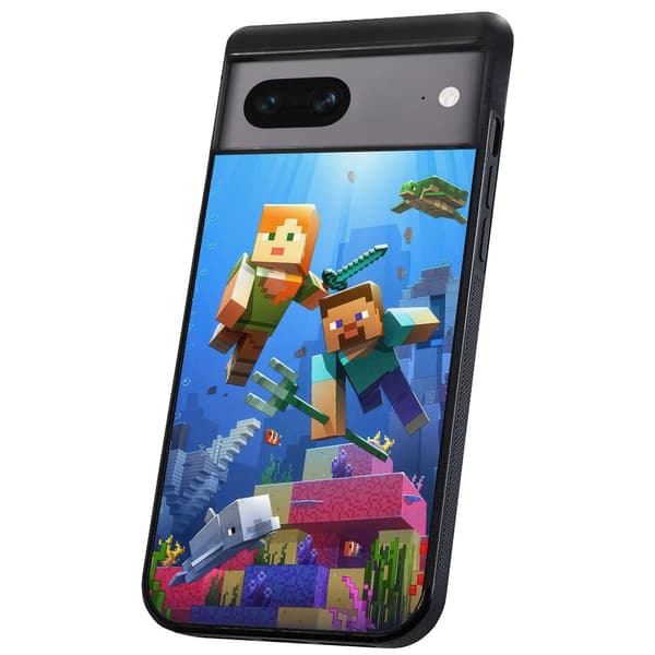Google Pixel 7 - Deksel/Mobildeksel Minecraft