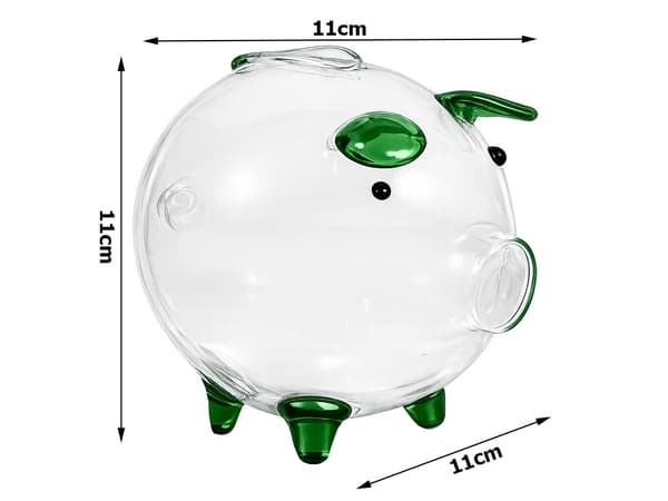 Spargris glas liten