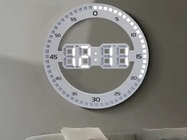 LED-lämpömittari - Digitaalinen kello taustavalolla