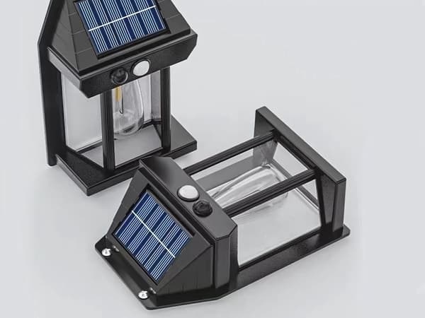 Solcellelampe 600 lm - Med bevegelses- og skumringssensor, 3 moduser