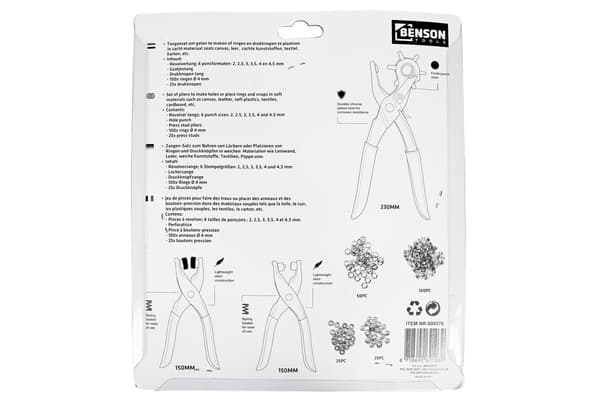 Håltångsset 3-pack + tillbehör