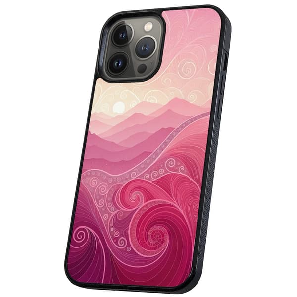 iPhone 16 Pro - Deksel/Mobildeksel Pink Hills