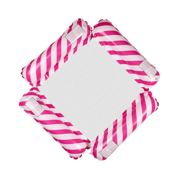 Oppustelig stol flydende pink