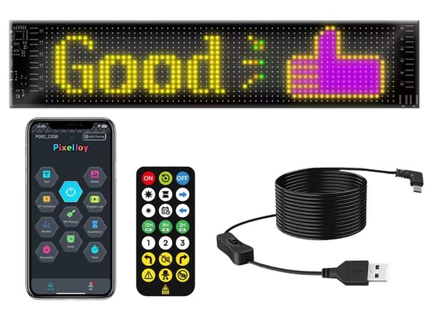 Fleksibelt LED-panel gestussignal lastebil frontrute