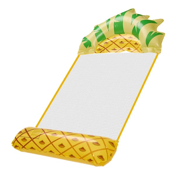 Poolmadrass med Nät - Pineapple
