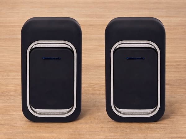 Trådlös dörrklocka 150 m 2 knappar LED