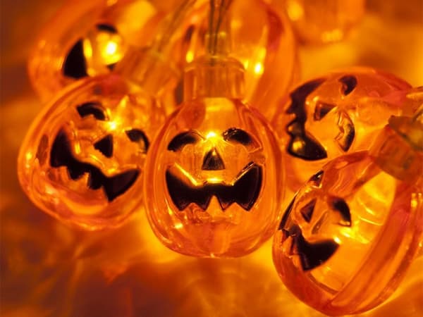 10 led halloween hängdynam 200cm belysning dynam dekoration