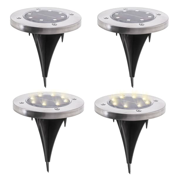 Hagebelysning LED - Solcelle - 4 stk