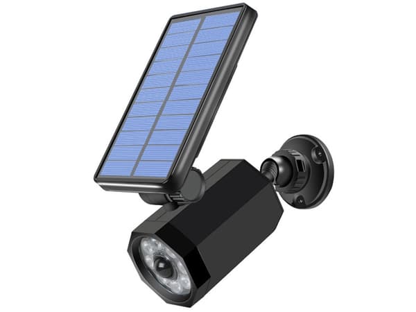 Solcellelampe 8 LED - Hagelampe med sensor