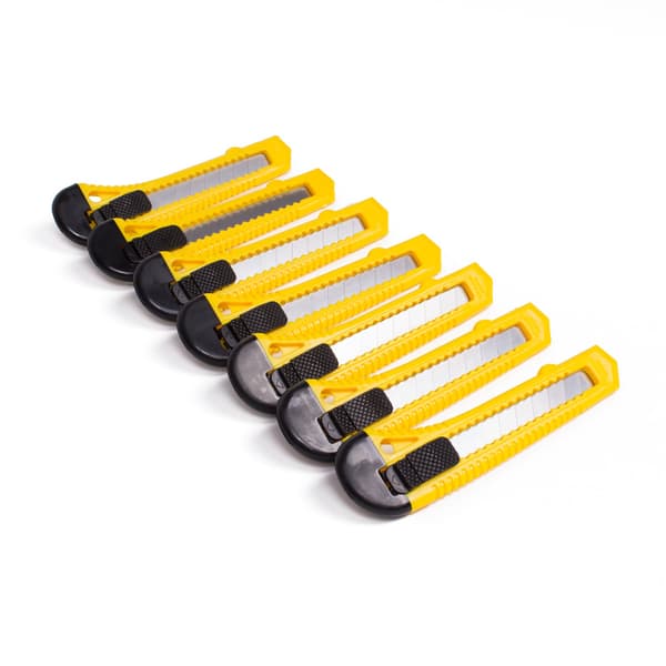 Brytebladknivsett 18 mm 7 stk