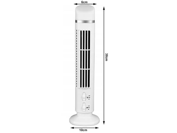 Tårnventilator med lampe - Bladløs bordventilator